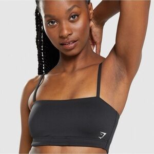 Gymshark Black Bandeau Sports Bra